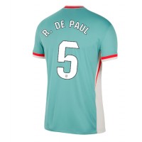 Camiseta Atletico Madrid Rodrigo De Paul #5 Visitante Equipación 2024-25 manga corta